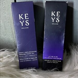 Keys Soulcare Replenishing Facial Oil & Illuminating Serum - Purple